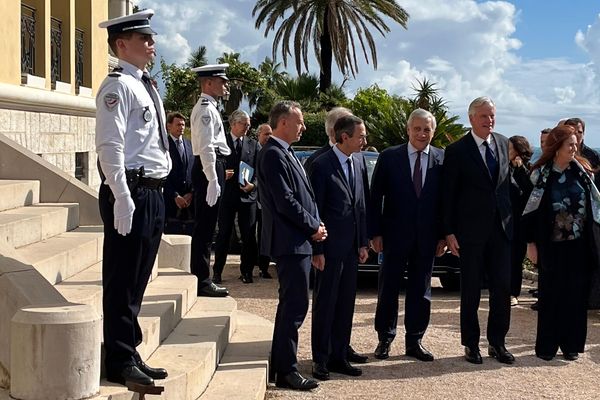 Michel Barnier, le Premier ministre s'est rendu ce vendredi 18 octobre à Menton et en Italie.