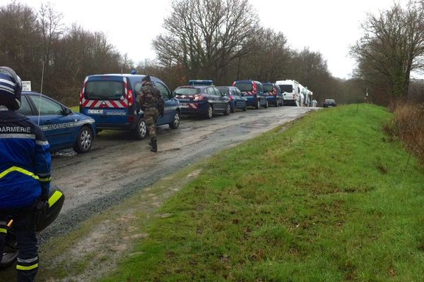 La gendarmerie scientifique était sur place ce dimanche matin