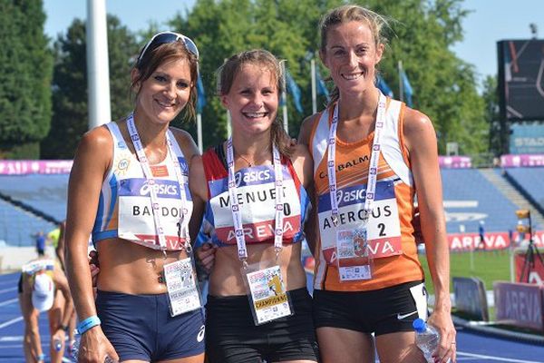 10 km marche
Emilie Menuet (AJ Blois-onzain): 1ere
Corinne Baudoin (Montpellier Agglo Atletic Med) : 2eme
Violaine Averous (Ca Balma) : 3eme