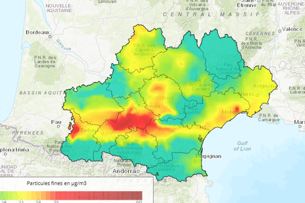 Un épisode de pollution atmosphérique aux particules en suspension (PM10) touche. les départements des Hautes-Pyrénées et de l’Hérault.