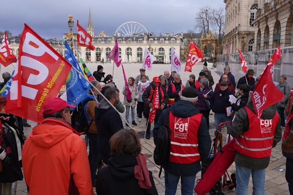 "La dette, ce ne sont ni les retraités, ni les salariés qui sont responsables aujourd’hui", à Nancy les retraités ont été mobilisés place Stanislas, ce 3 décembre 2024.