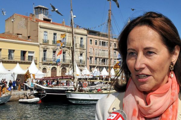 Ségolène Royal à Sète, dans l'Hérault, pour Escale à Sète - 26 mars 2016