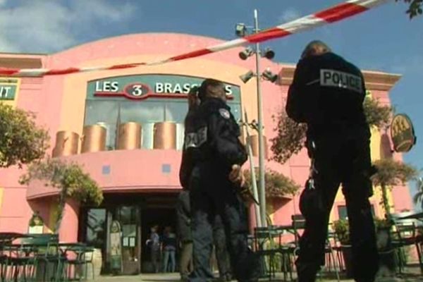 Montpellier - la brasserie dans le quartier Odysseum, où la fusillade a eu lieu - mars 2013.