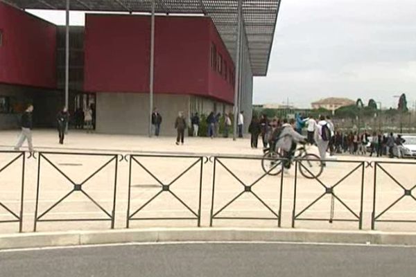 Le collège Rabelais, dans le quartier Malbosc, à Montpellier.