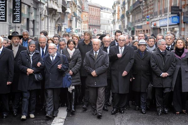 Une marche avait eu lieu à Toulouse un an après les attentats de Merah, en présence notamment des familles de victimes