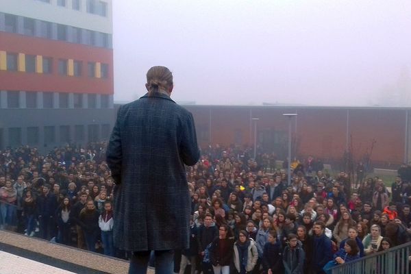 La majorité du corps enseignant a exercé son droit de retrait, ce vendredi 23 novembre 2018, au lycée Léon-Blum du Creusot.