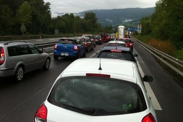 Le bouchon est remonté au-delà de Chambéry