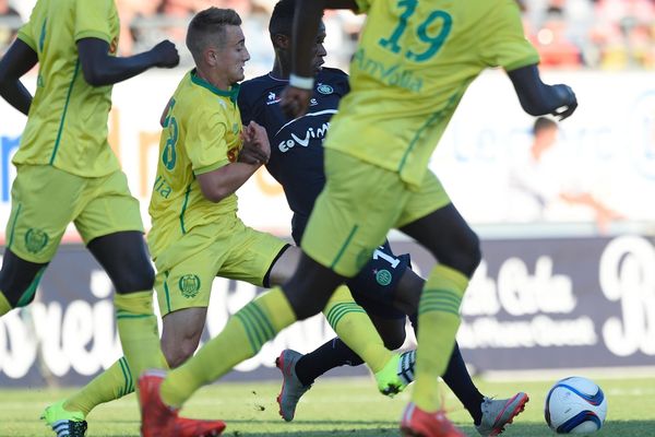 Le FC Nantes face à Saint-Etienne lors du match préparatoire cet été.