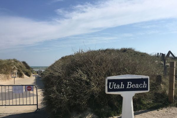 La plage d’Utah Beach, située à Sainte-Marie-du-Mont dans la Manche, est interdite.