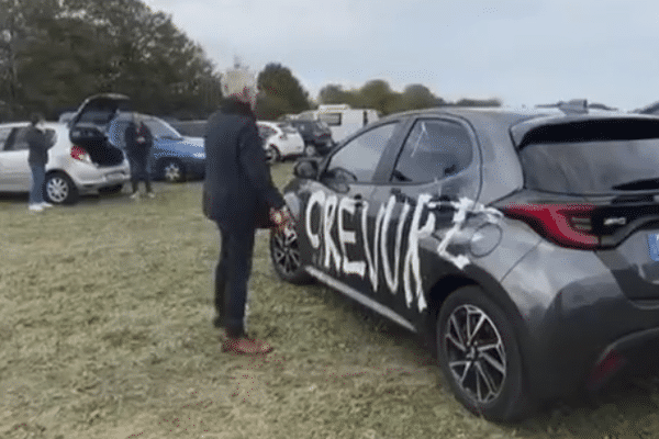 Voiture taguée