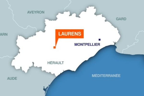 Carte Laurens (Hérault)