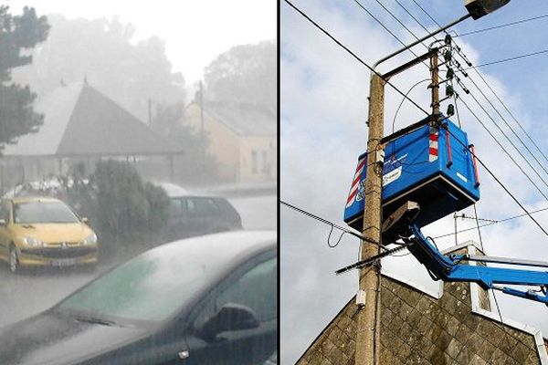 Les averses orageuses ont été si fortes localement dans l'Aisne que 17.000 foyers ont été privés d'électricité.