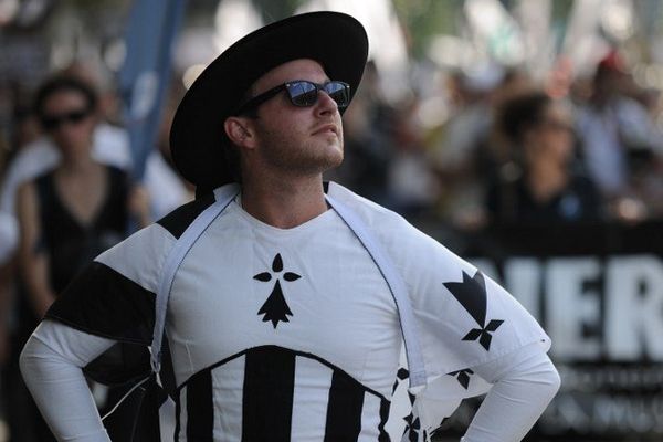 Lors de la manifestation pour le retour à une Bretagne historique à Nantes le 27 septembre.