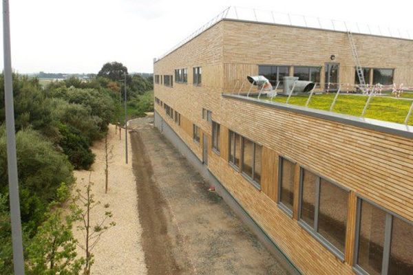 Le futur lycée maritime de Saint-Malo "Florence Arthaud" à dominante bois et à énergie positive.