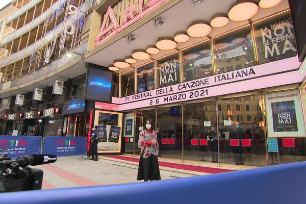 Cette année, une poignée de journalistes a pu être accrédité pour assister au festival de San Remo