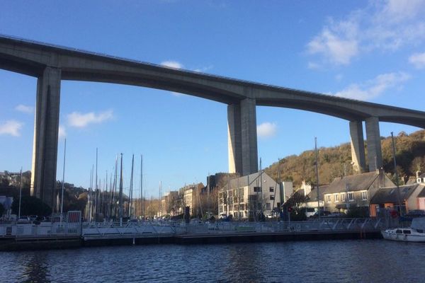 Viaduc du Gouët qui surplombe le Légué à Saint-Brieuc