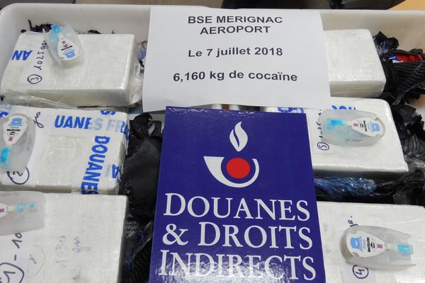 Il s'agit de la plus importante saisie de cocaïne à l'aéroport de Bordeaux Mérignac depuis 2010