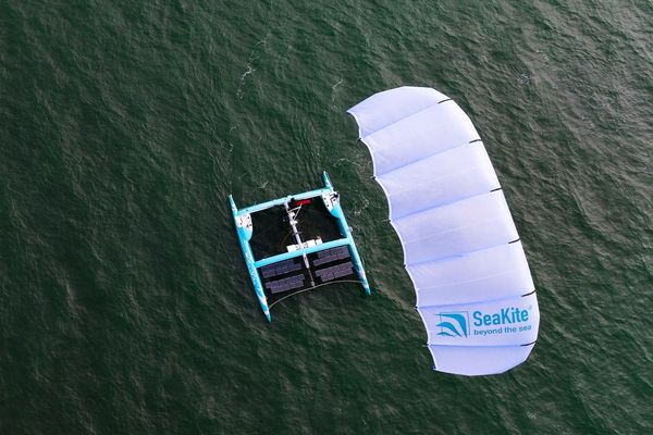 Voile de kite pour bateau mise au point par la société Beyond the Sea