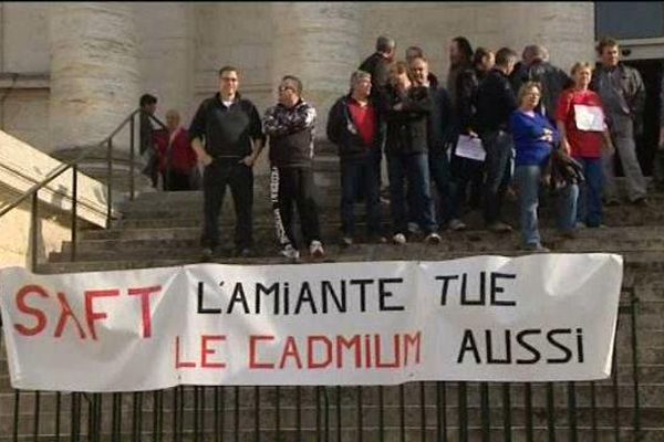 Manifestation des ouvriers de la SAFT 