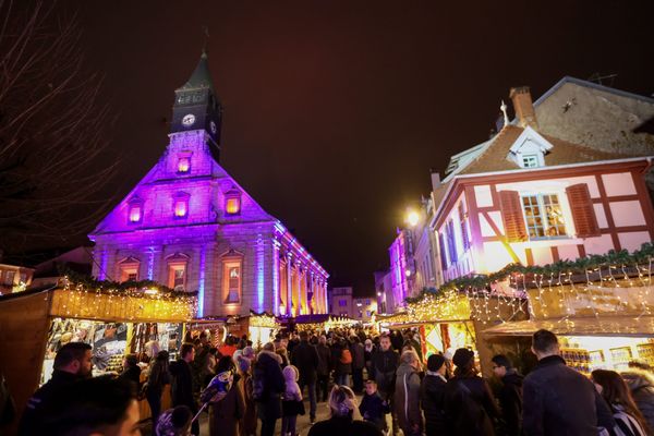 Inauguration de la 36e édition des Lumières de Noël de Montbéliard.