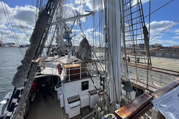 Le Belem, à Calais, pour les Journées du Patrimoine 2022