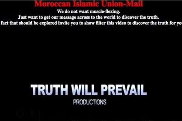 Une des attaques web du Moroccan Islamic Union-Mail