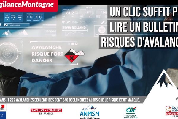 Campagne de sensibilisation #VigilanceMontagne sur les risques d'avalanche