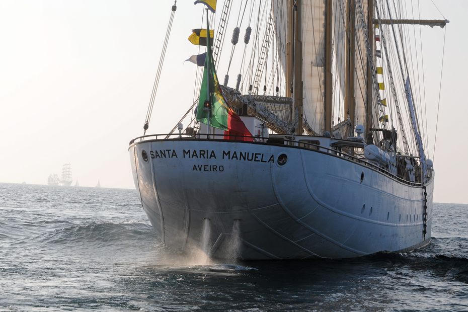 o Santa Maria Manuela, uma escuna de 4 mastros de Portugal