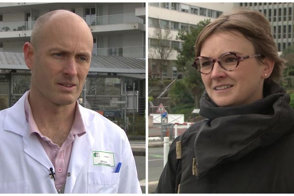 Julien Béguec, chef du service des soins palliatifs à l'hôpital La Rochelle. Anne Corby, hématologue à l'hôpital de La Rochelle.