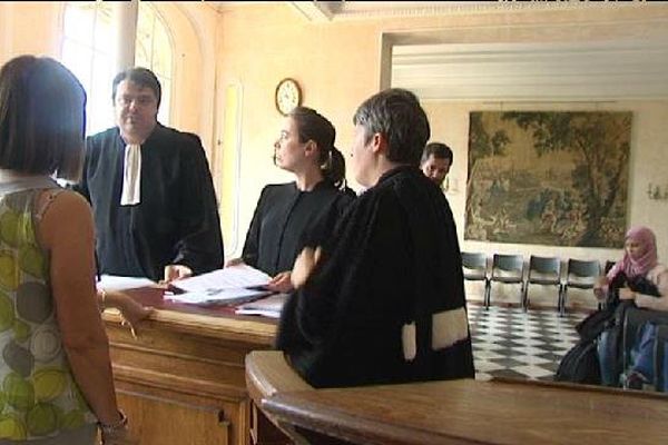 Lors de l'audience ce mercredi. Les avocats de la ville de Nice.