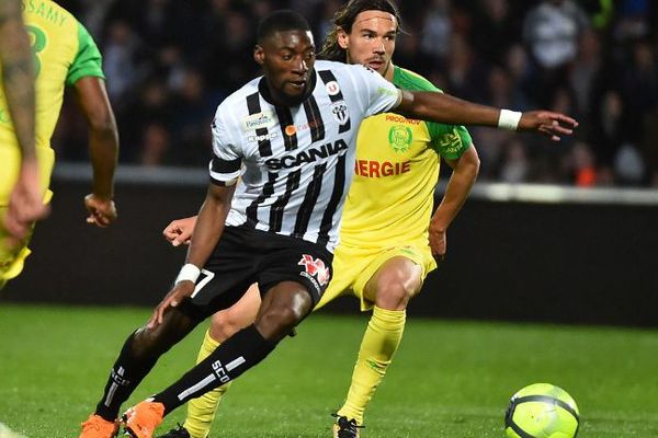 Karl Toko-Ekambi, le 12 mai 2018 lors de la rencontre Angers SCO - FC Nantes