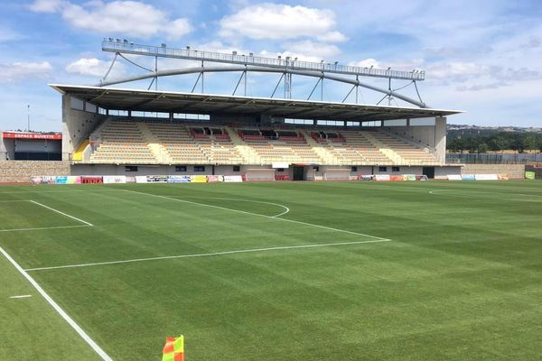 L'Envol Stadium, le stade de football d'Andrézieux. Photo d'illustration