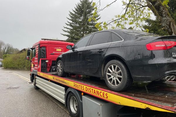 Le peloton motorisé de Saint-Julien-en-Genevois a immobilisé un véhicule qui roulait à 180 km/h au lieu de 80, ce dimanche 23 avril, sur la commune de Jonzier-Epagny (Haute-Savoie).