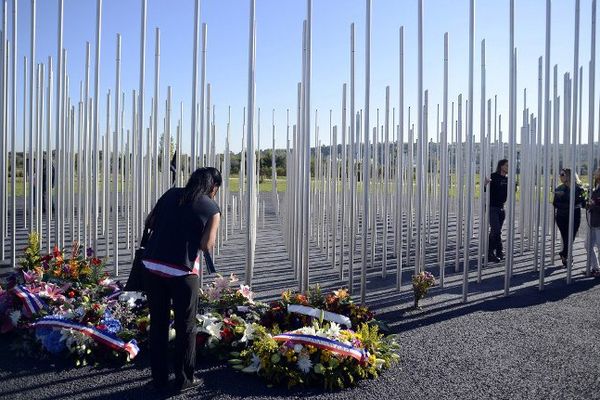 lors des cérémonies 2014 de l'explosion d'AZF