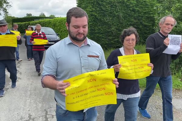 Les habitants du chemin des Maçons, riverains au projet de carrière de sable, y sont fermement opposés.