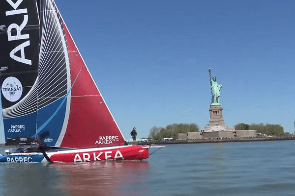 Le bateau de Yoann Richomme est en approche de New York après sa victoire dans la Transat CIC 2024