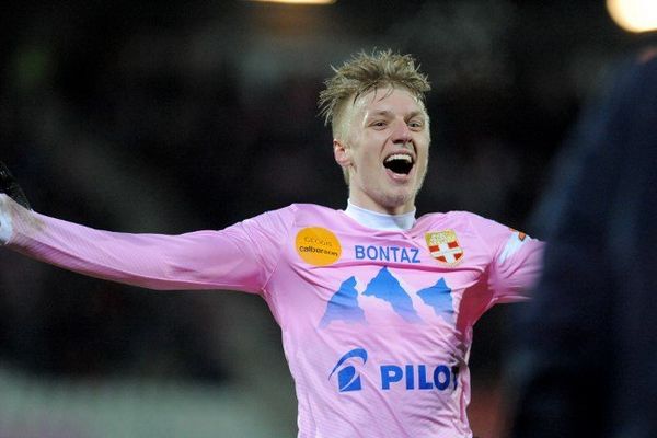 Daniel Wass, auteur du deuxième but d'Evian-Thonon-Gaillard