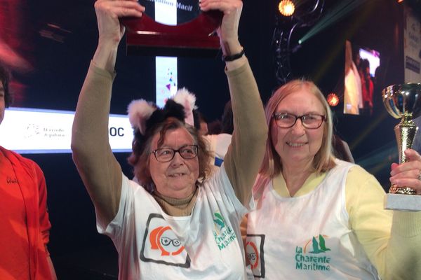Geneviève et Marie, les deux gagnantes du Trophée des seniors à la Gamers Assembly 2018