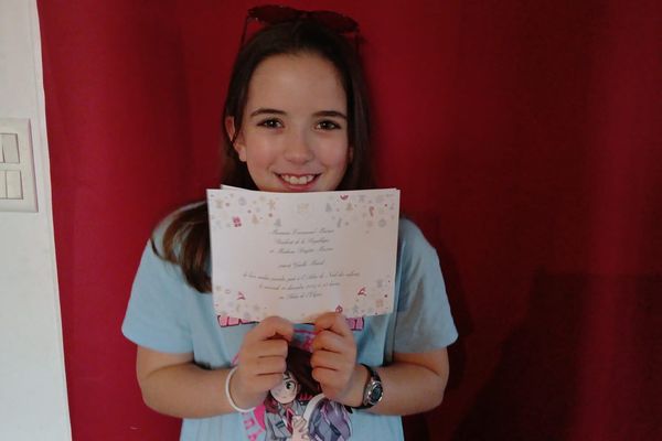 Gaëlle, 10 ans, invitée à l'Élysée