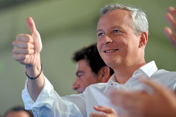 Sète (Hérault) - Bruno Le Maire en meeting pour présenter son programme - 17 septembre 2016.