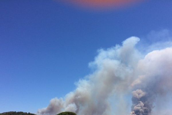 Reprise feu à Bormes