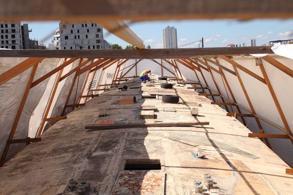 Le chantier du Vendredi 13 sur la base sous-marine de Bordeaux.