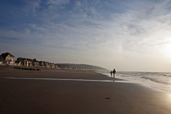 Villers-sur-Mer (Calvados), l'une des plus belles plages de la Côte fleurie