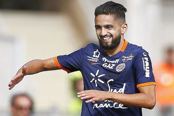 Montpellier - Ryad Boudebouz buteur contre Nice - 18 septembre 2016.