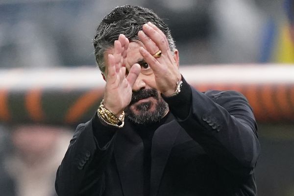 Gennaro Gattuso à Hambourg le 15 février 2024 pour la rencontre OM-Shaktar Donetsk