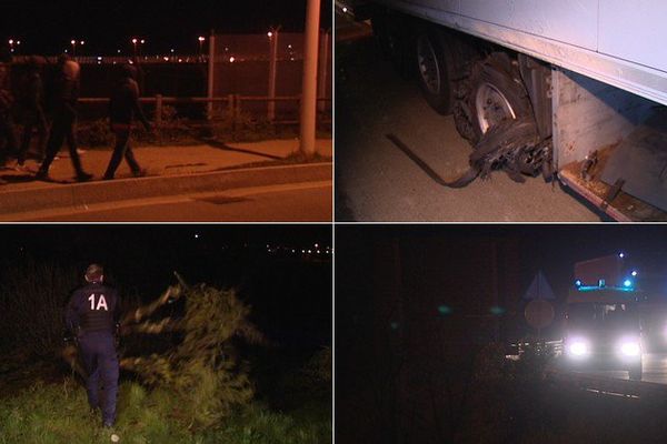 Une nuit ordinaire sur la rocade de Calais avec les migrants et les policiers.