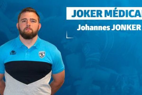 Le pilier sud-africain Johannes Jonker s'est engagé à Montpellier - novembre 2017.