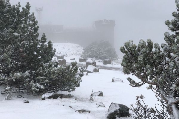 Premières neiges au Mont-Aigoual  le 28/10/18