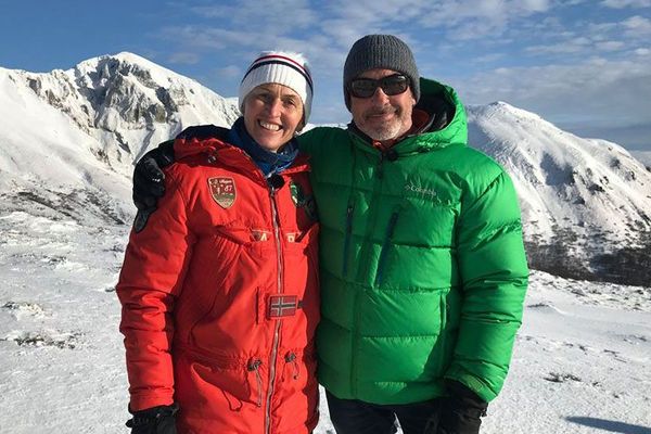 Laurent Guillaume et Patricia Vergnol, monitrice de ski et d’équitation dans le Sancy