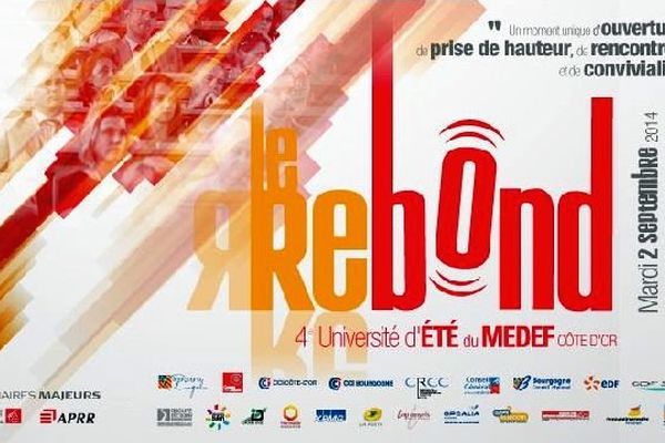 La 4e Université d'été du Medef Côte-d'Or aura lieu aura lieu mardi 2 septembre 2014 à l'Ecole Supérieure de Commerce de Dijon, à partir de 14h30